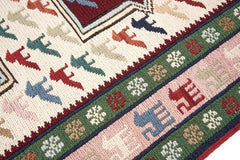 Öğretmenler Halı El Dokuma Derin Sumak Kilim ÖÇDS625