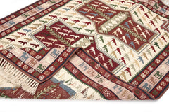 Öğretmenler Halı El Dokuma Deirn Sumak Kilim ÖÇDS694