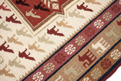 Öğretmenler Halı El Dokuma Derin Sumak Kilim ÖADS758