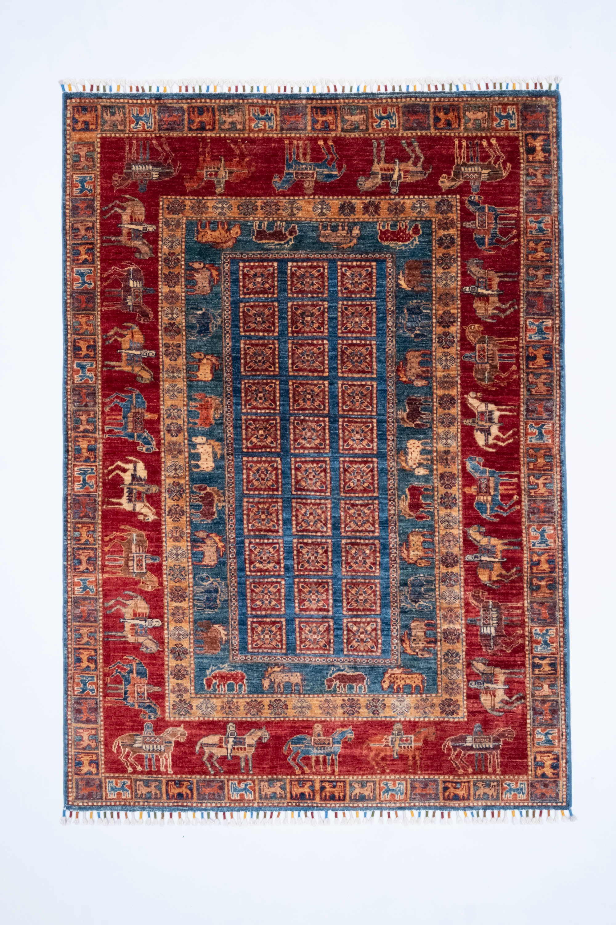 Öğretmenler Halı El Dokuma Pazırık Halı 126X180 - 119481400049