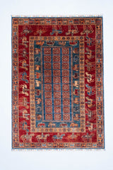 Öğretmenler Halı El Dokuma Pazırık Halı 126X180 - 119481400049