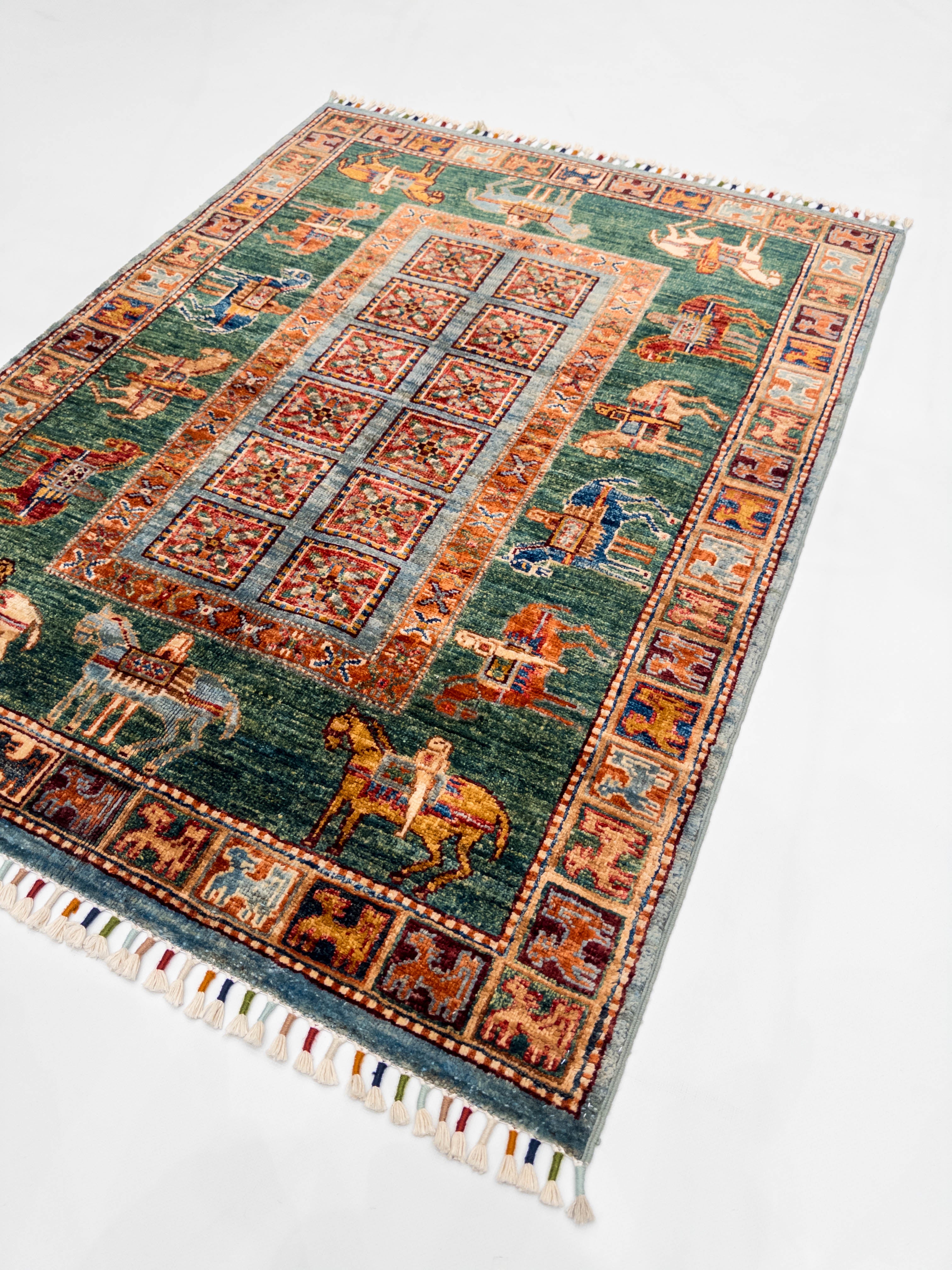 Öğretmenler Halı El Dokuma Pazırık Halı 79X129 - 119481400051