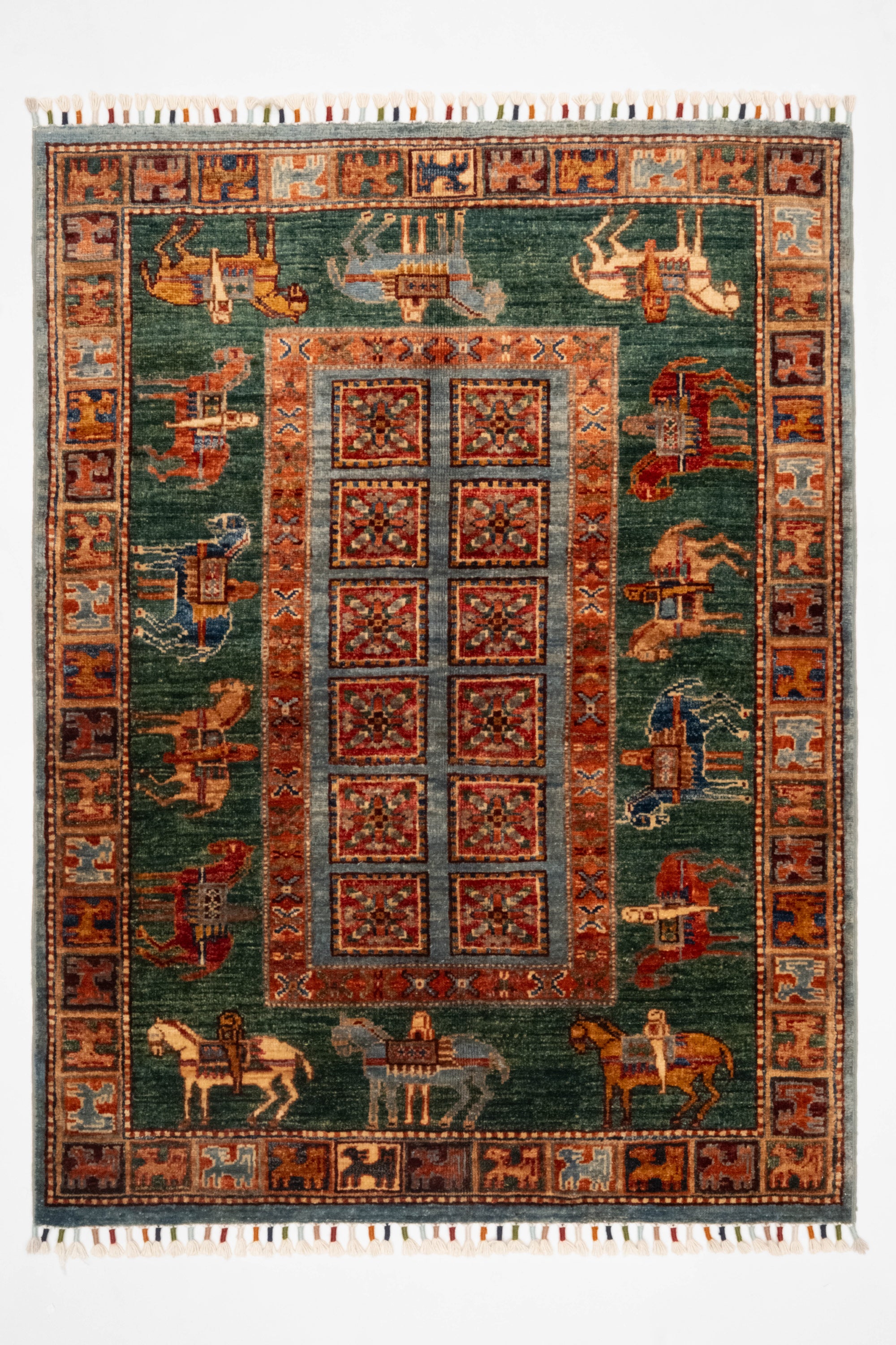Öğretmenler Halı El Dokuma Pazırık Halı 79X129 - 119481400051