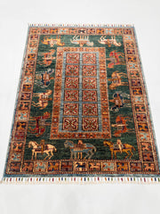 Öğretmenler Halı El Dokuma Pazırık Halı 97X124 - 119481400050