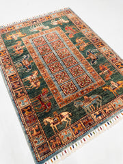 Öğretmenler Halı El Dokuma Pazırık Halı 97X124 - 119481400050