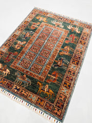 Öğretmenler Halı El Dokuma Pazırık Halı 97X124 - 119481400050