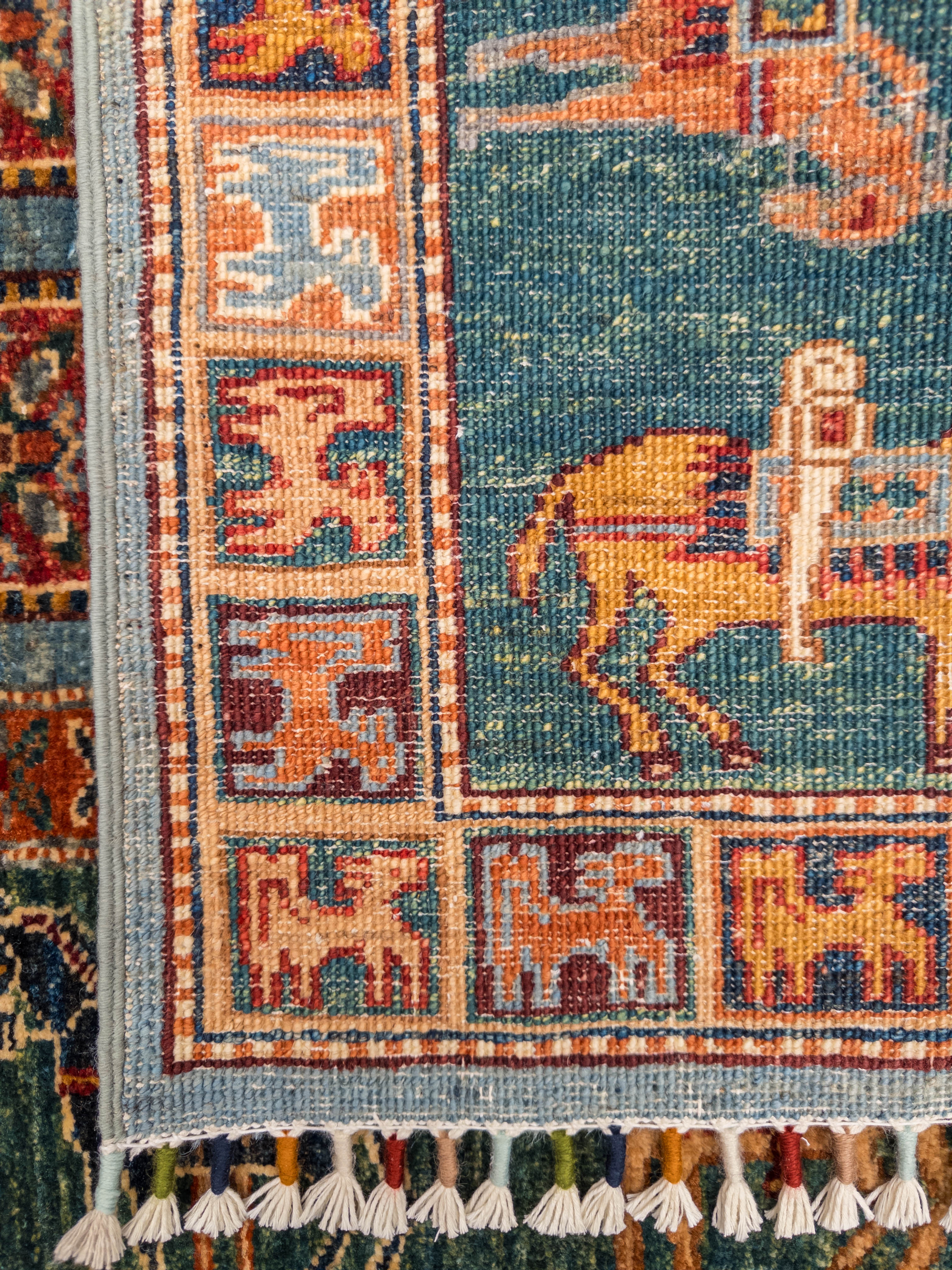Öğretmenler Halı El Dokuma Pazırık Halı 97X124 - 119481400050