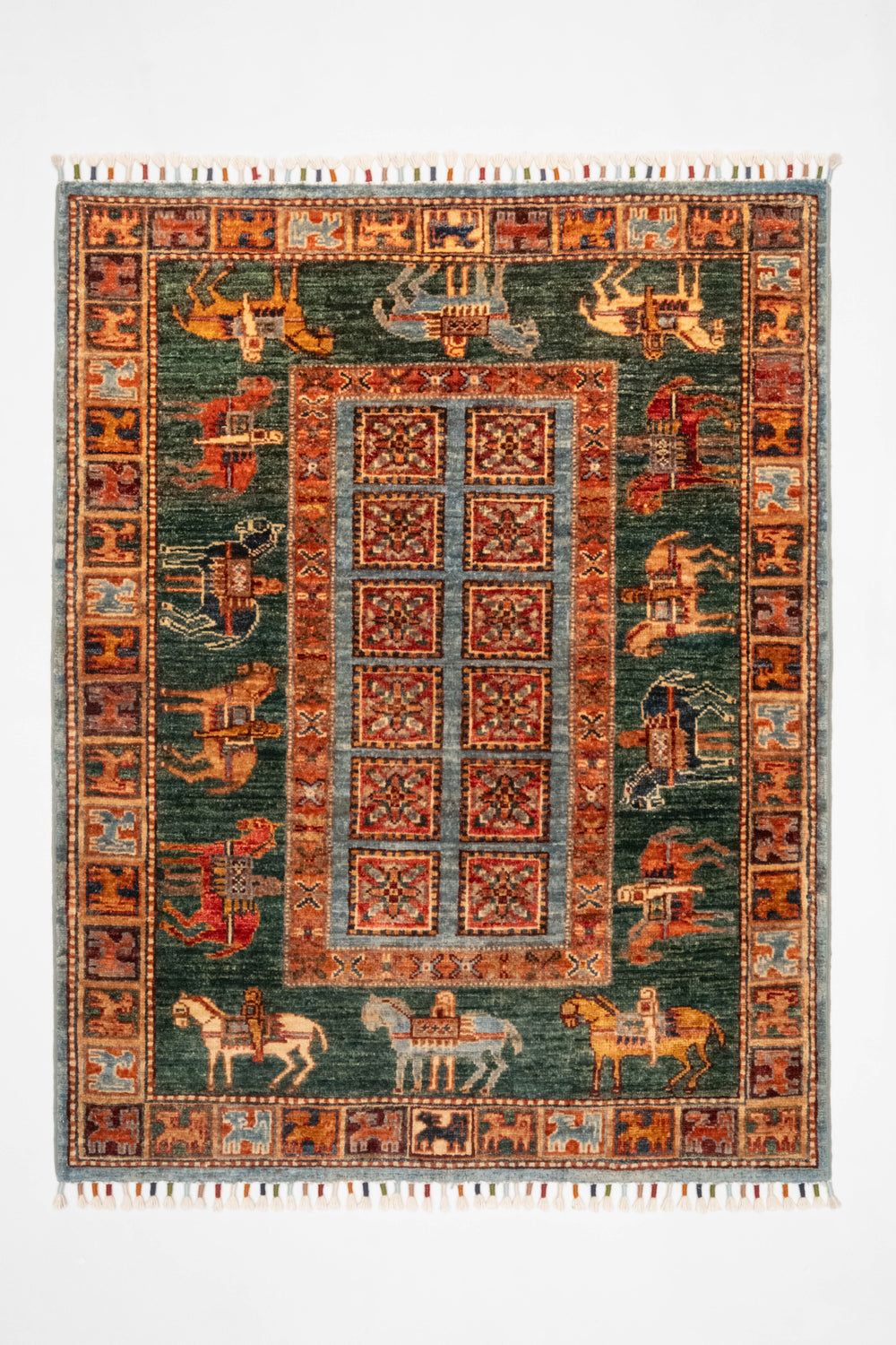 Öğretmenler Halı El Dokuma Pazırık Halı 97X124 - 119481400050