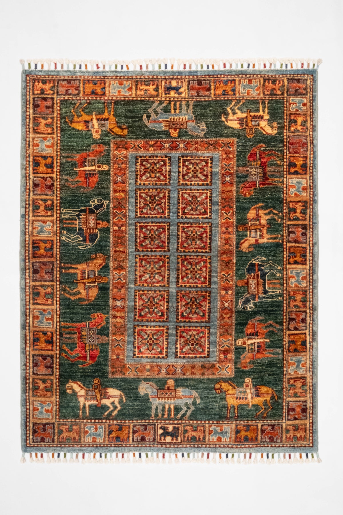Öğretmenler Halı El Dokuma Pazırık Halı 97X124 - 119481400050
