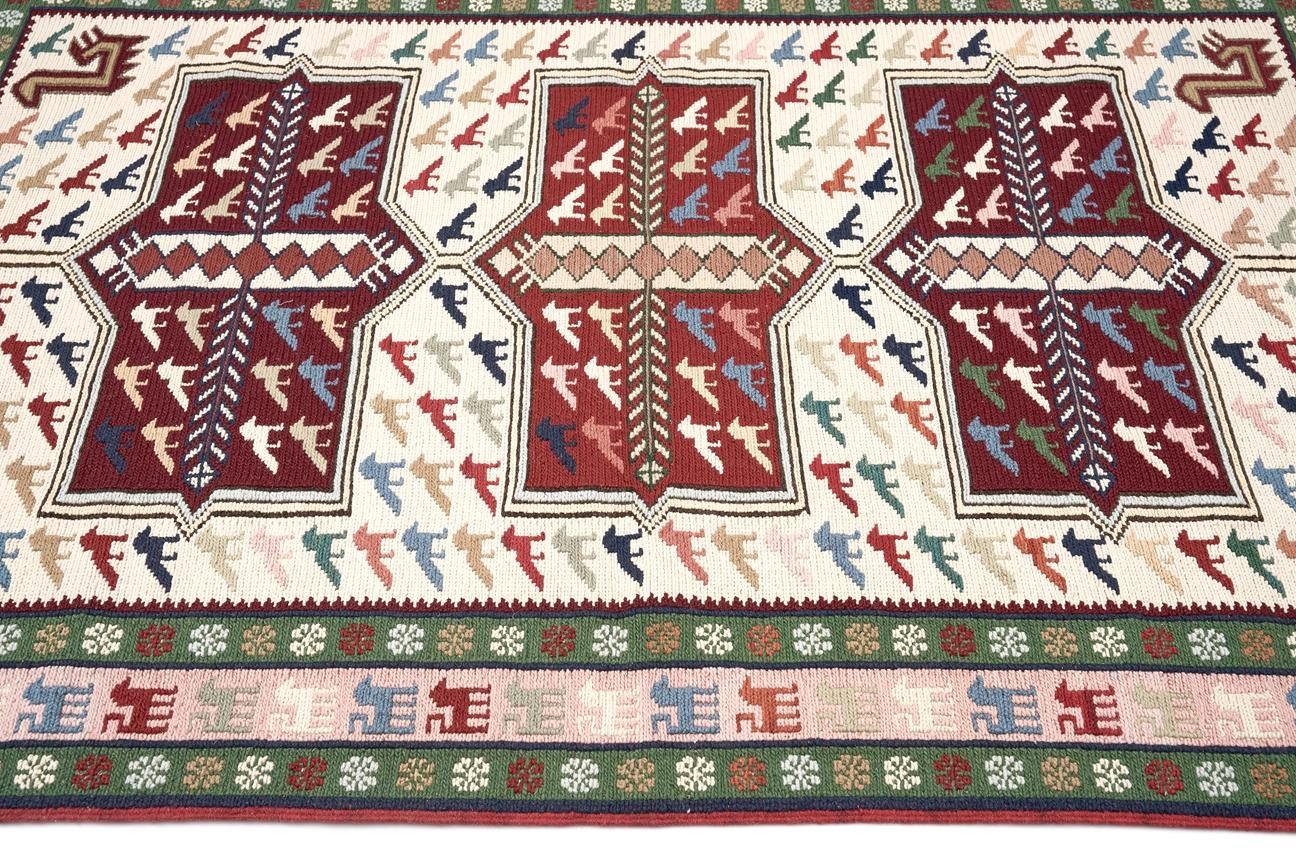 Öğretmenler Halı El Dokuma Derin Sumak Kilim ÖÇDS625