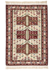 Öğretmenler Halı El Dokuma Deirn Sumak Kilim ÖÇDS694