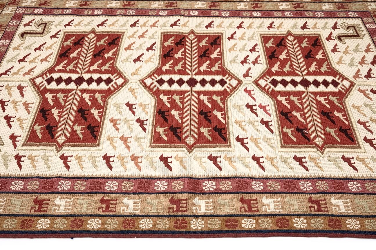 Öğretmenler Halı El Dokuma Derin Sumak Kilim ÖADS758