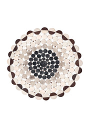 Öğretmenler Halı Arsi Deri Halı Yuvarlak ÖÇAD935