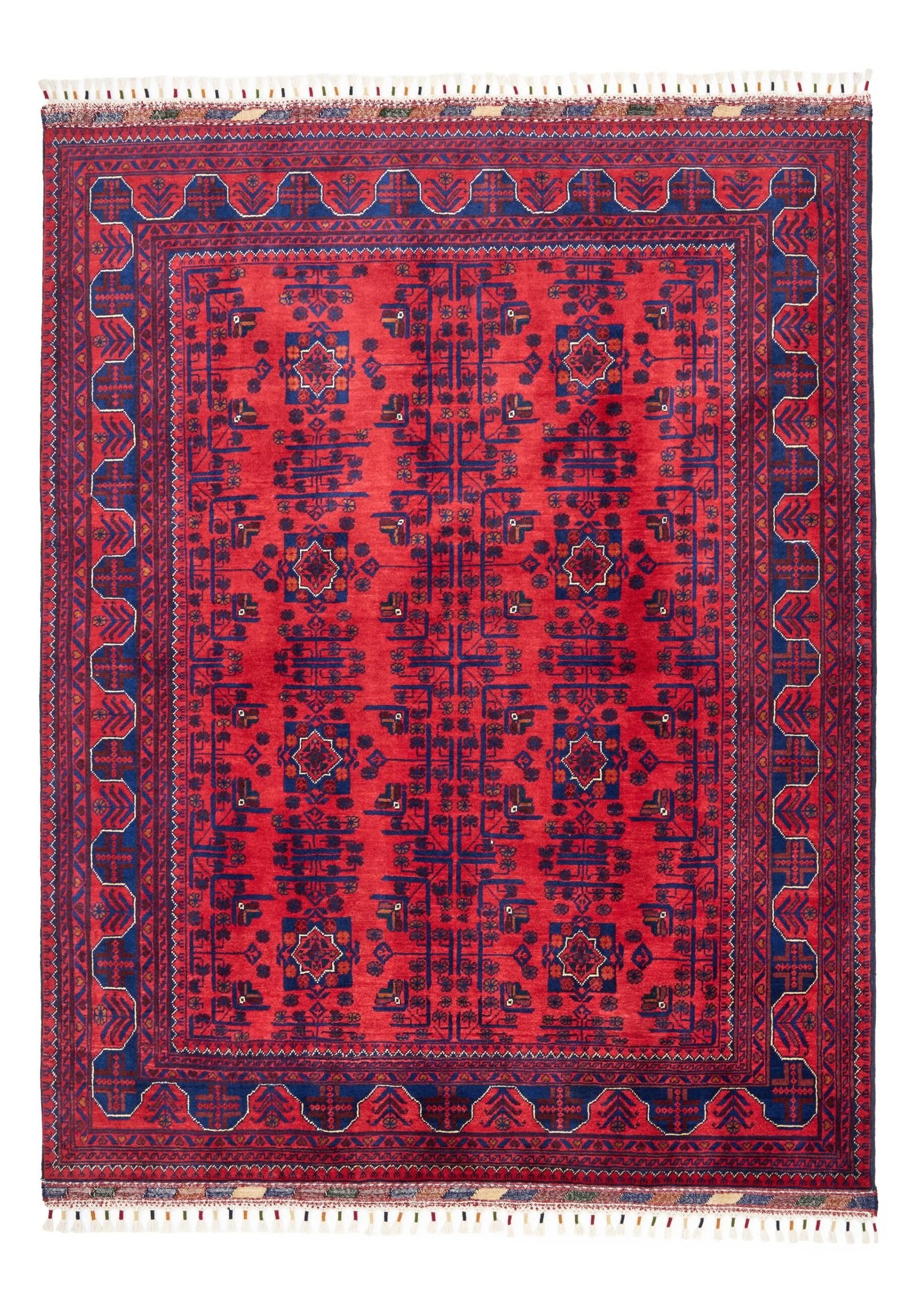 El Dokuma Türkmen Hamyap Kırmızı Yün