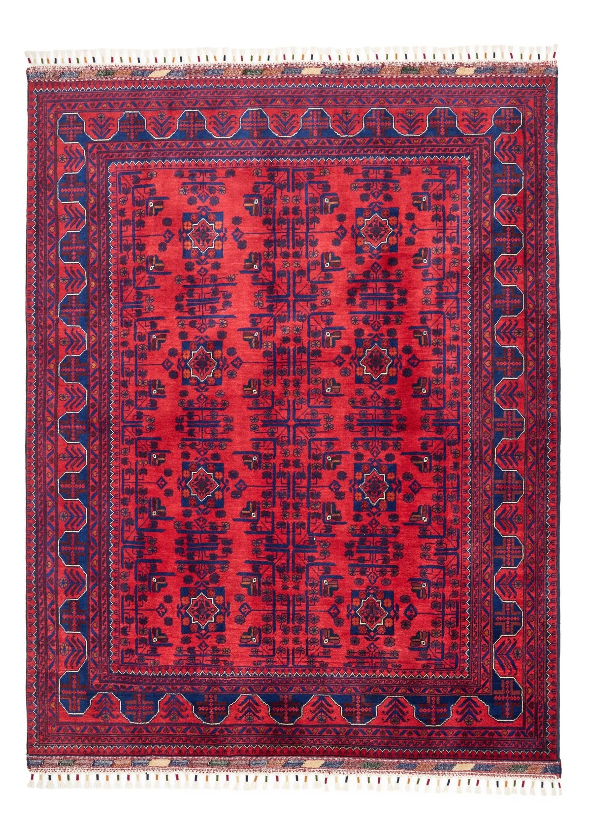 El Dokuma Türkmen Hamyap Kırmızı Yün