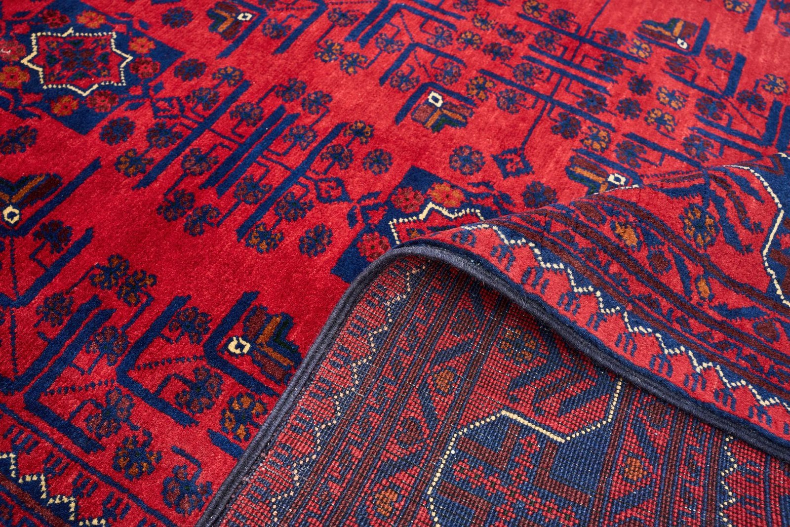 El Dokuma Türkmen Hamyap Kırmızı Yün