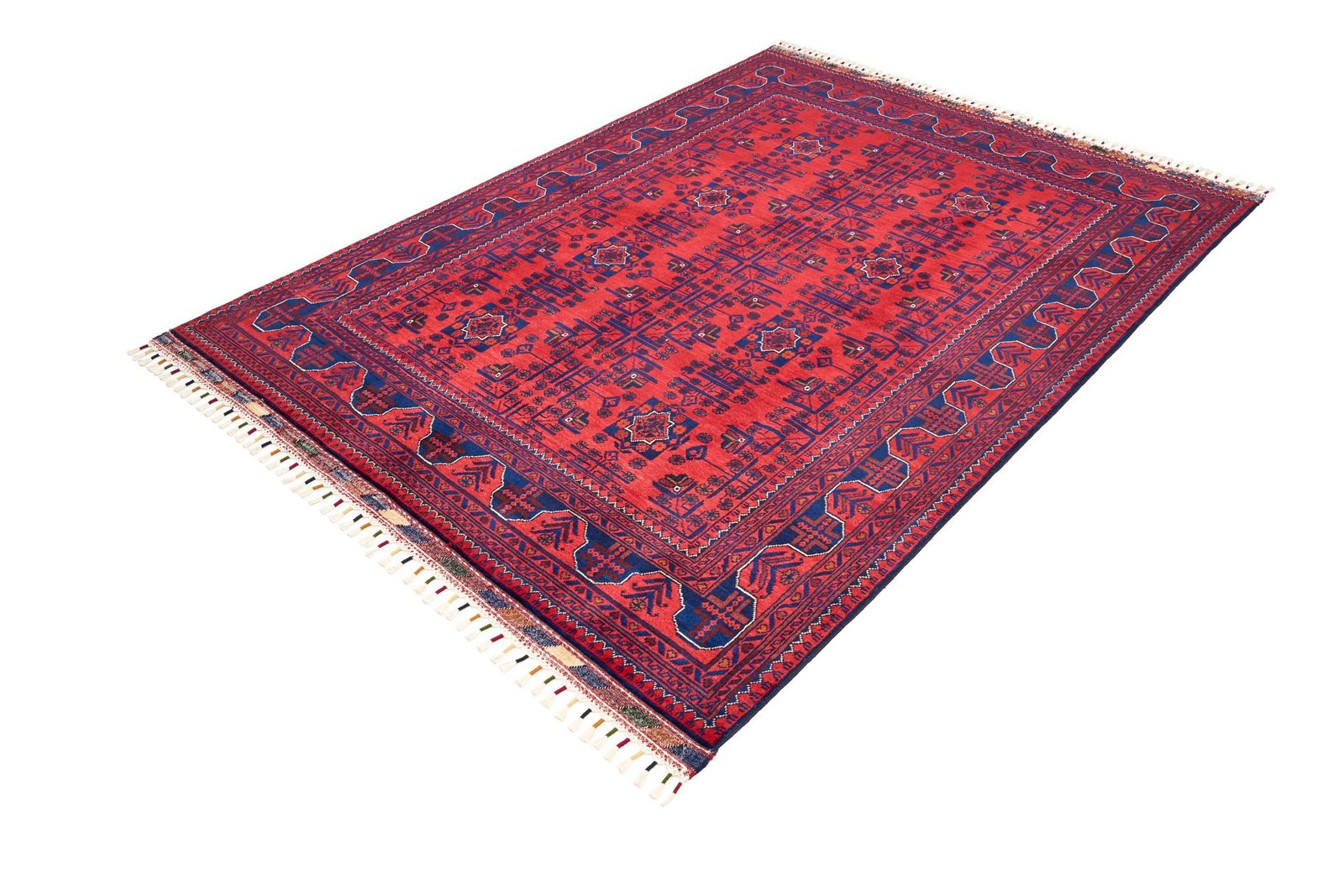 El Dokuma Türkmen Hamyap Kırmızı Yün