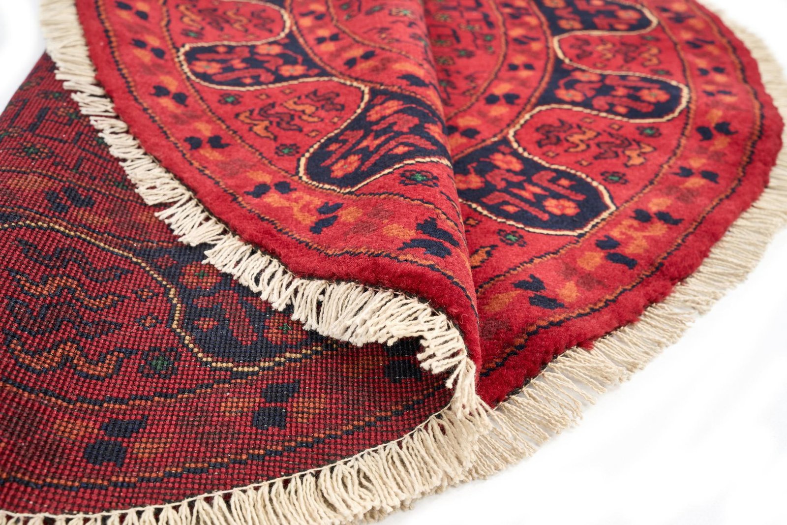 El Dokuma Halmuhammedi Kırmızı Yuvarlak Yün ÖÇYH961