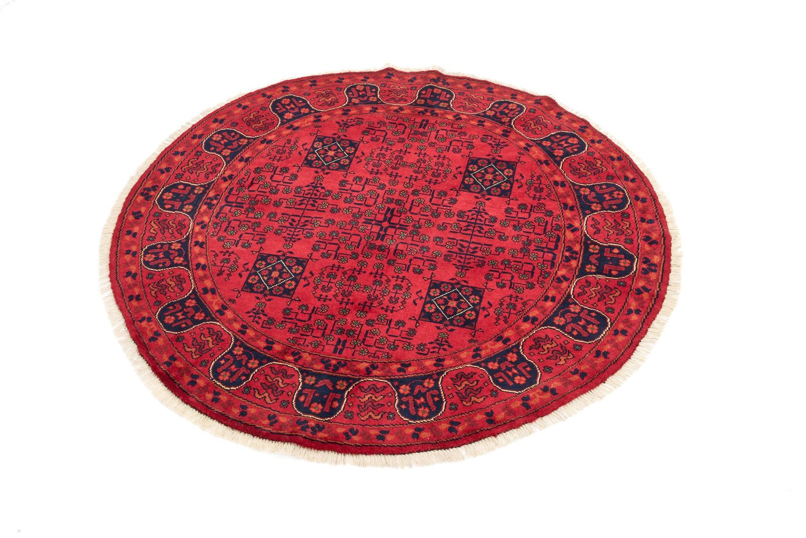 El Dokuma Halmuhammedi Kırmızı Yuvarlak Yün ÖÇYH961