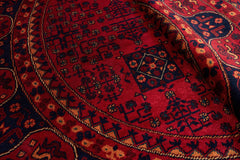 El Dokuma Halmuhammedi Kırmızı Yuvarlak Yün ÖÇYH962