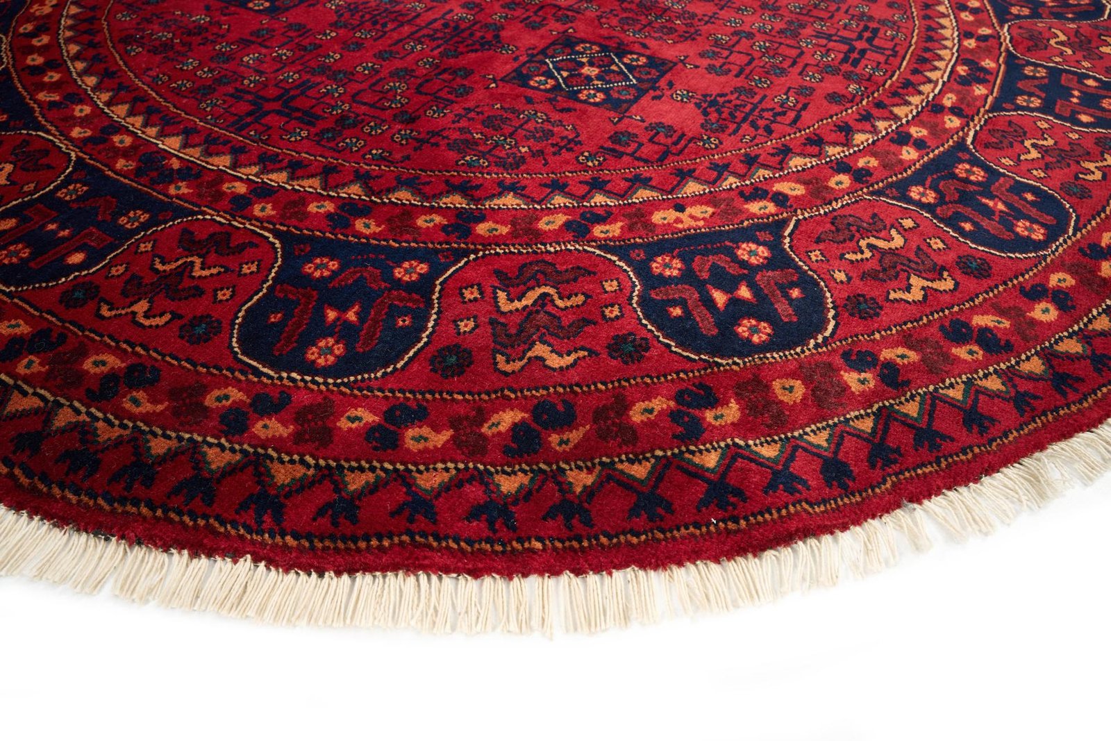 El Dokuma Halmuhammedi Kırmızı Yuvarlak Yün ÖÇYH962