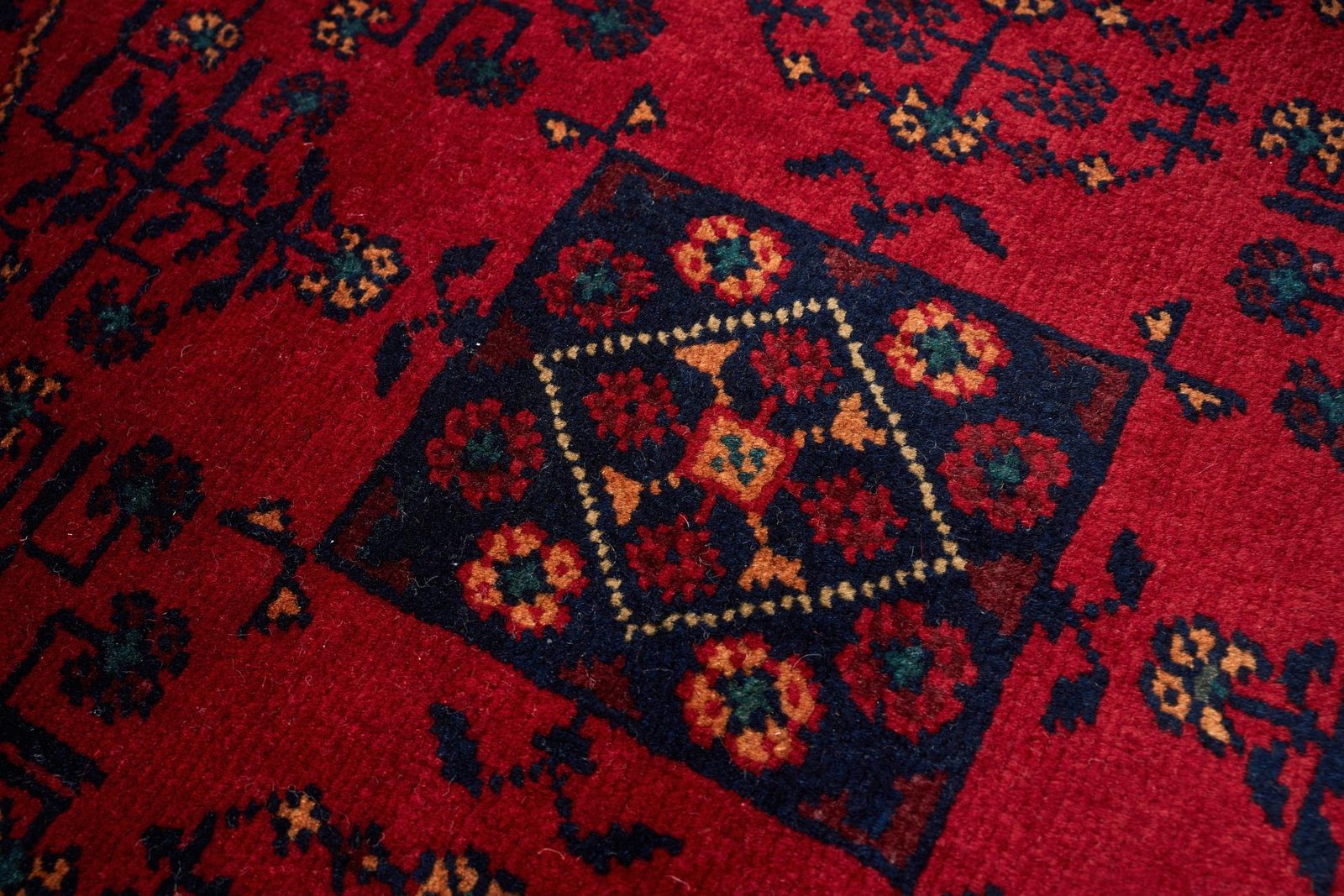 El Dokuma Halmuhammedi Kırmızı Yuvarlak Yün ÖÇYH962