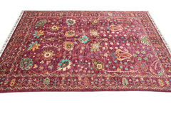 El Dokuma Türkmen Sultani Bordo Yün ÖÇTS1000