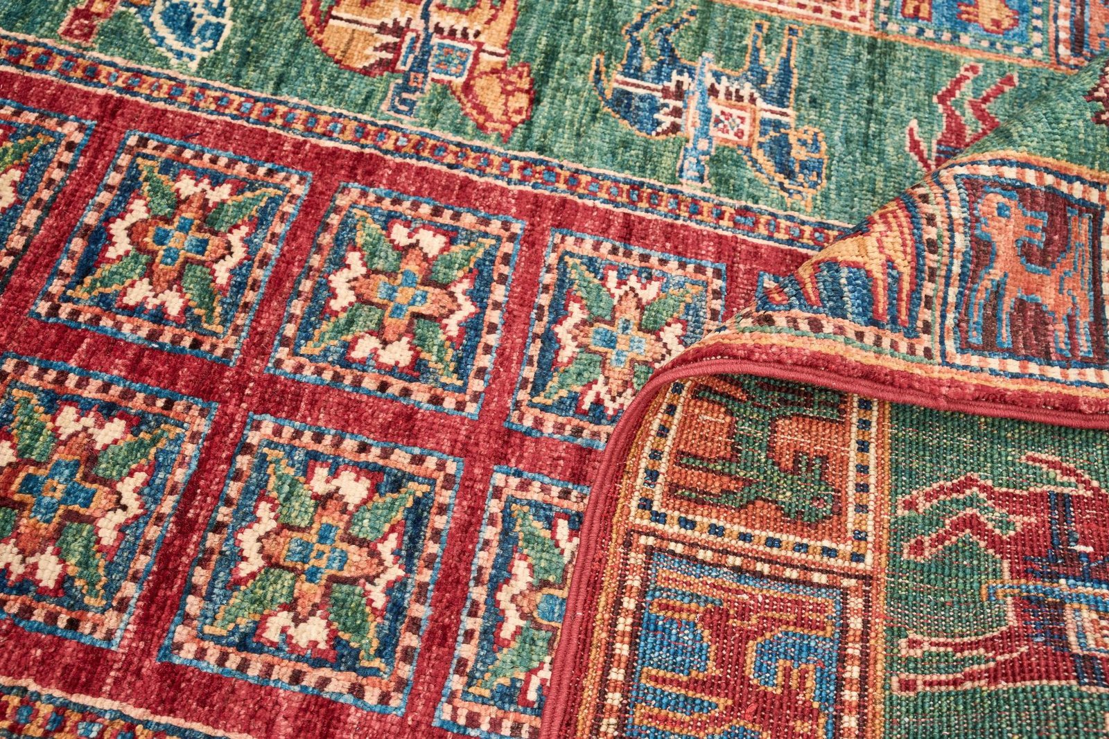 El Dokuma Pazırık Yeşil Yün ÖÇOS1005