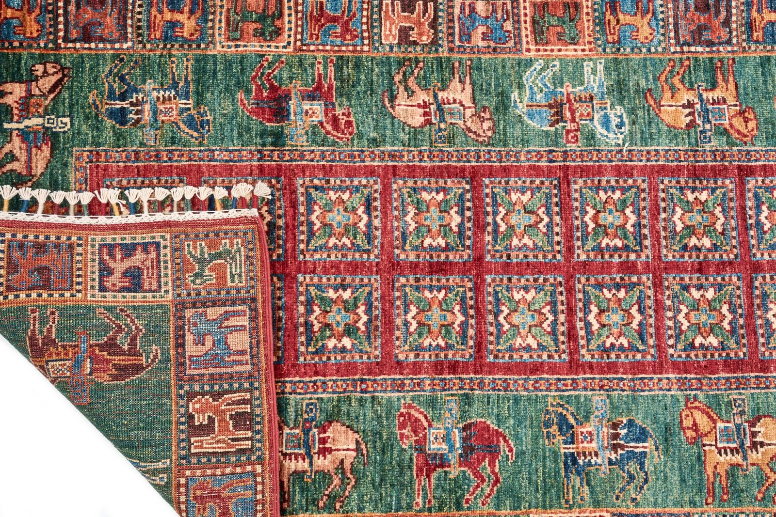 El Dokuma Pazırık Yeşil Yün ÖÇOS1005