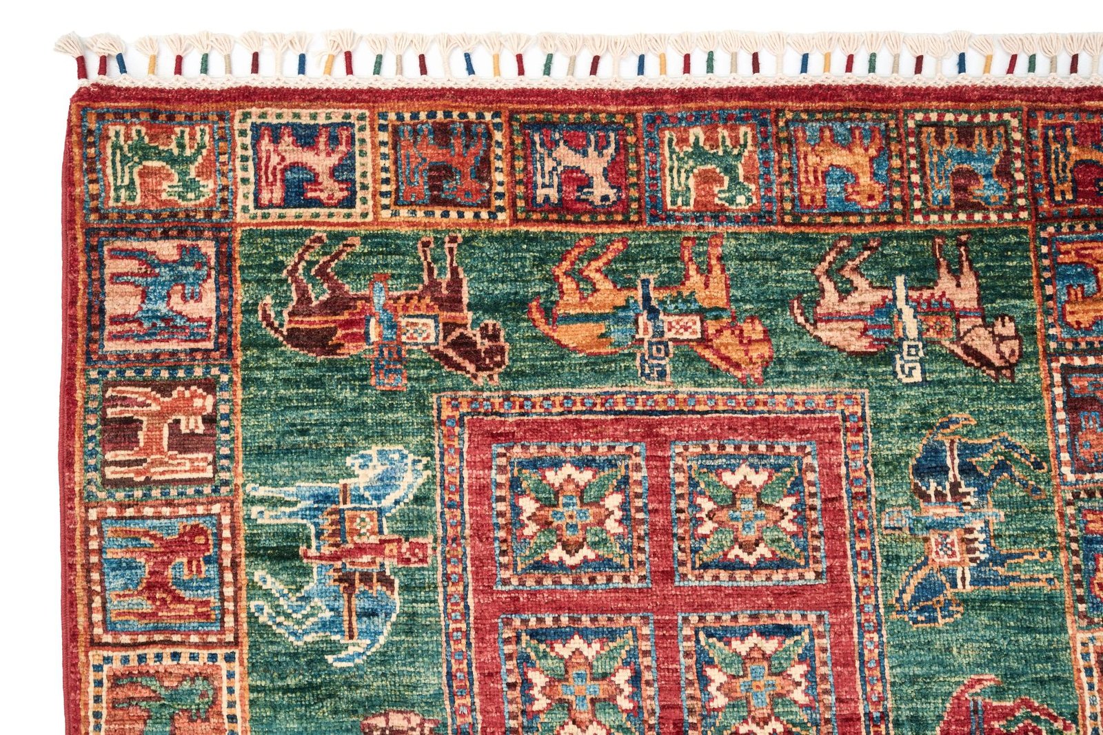 El Dokuma Pazırık Yeşil Yün ÖÇOS1005