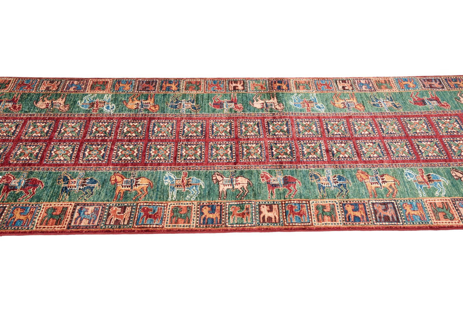 El Dokuma Pazırık Yeşil Yün ÖÇOS1005