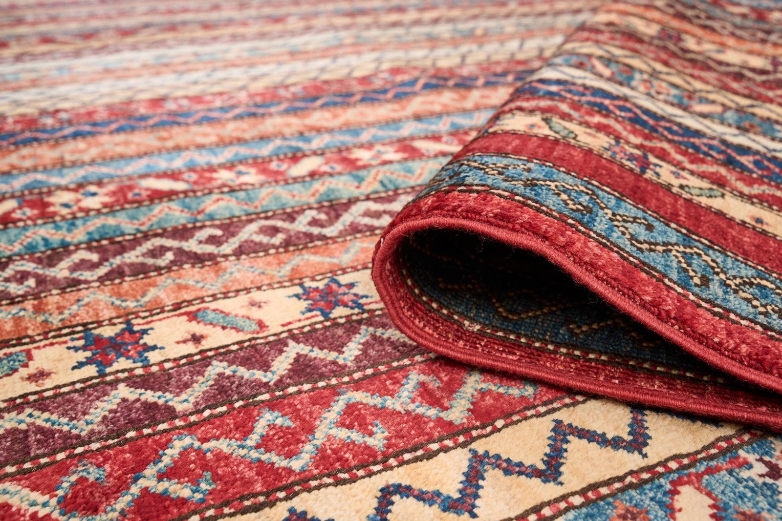 El Dokuma Şal Çok Renkli Yün ÖÇPS1056