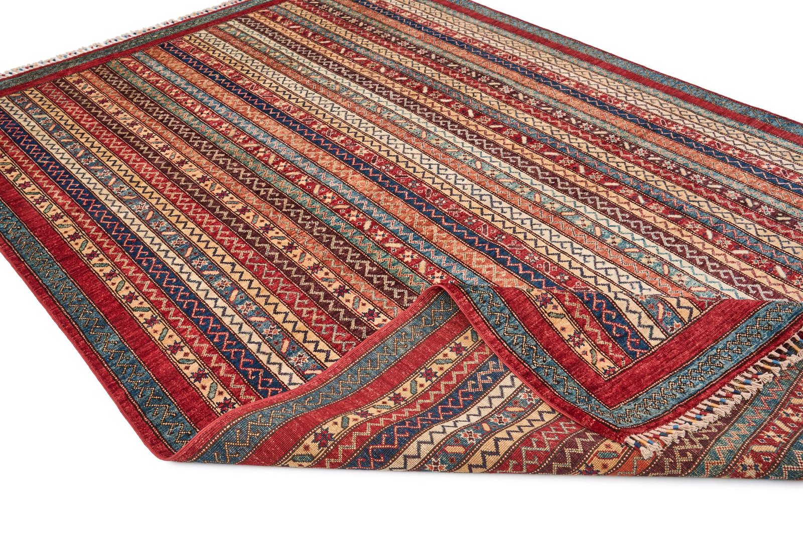 El Dokuma Şal Çok Renkli Yün ÖÇPS1056