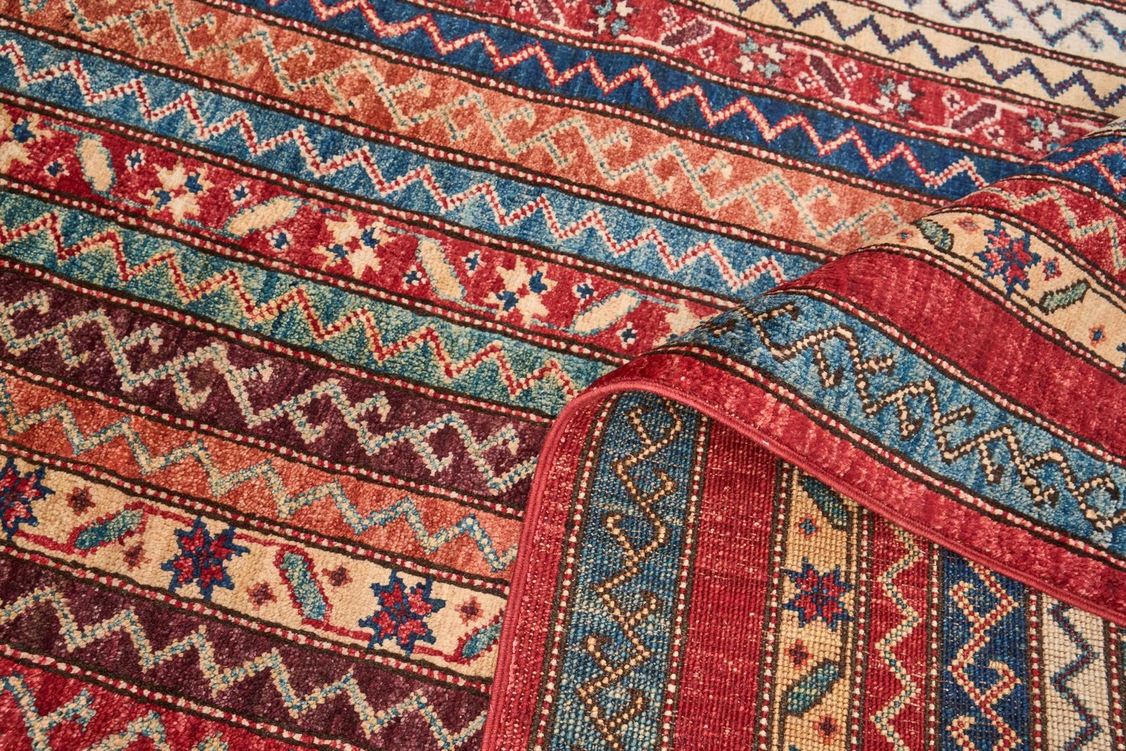 El Dokuma Şal Çok Renkli Yün ÖÇPS1056