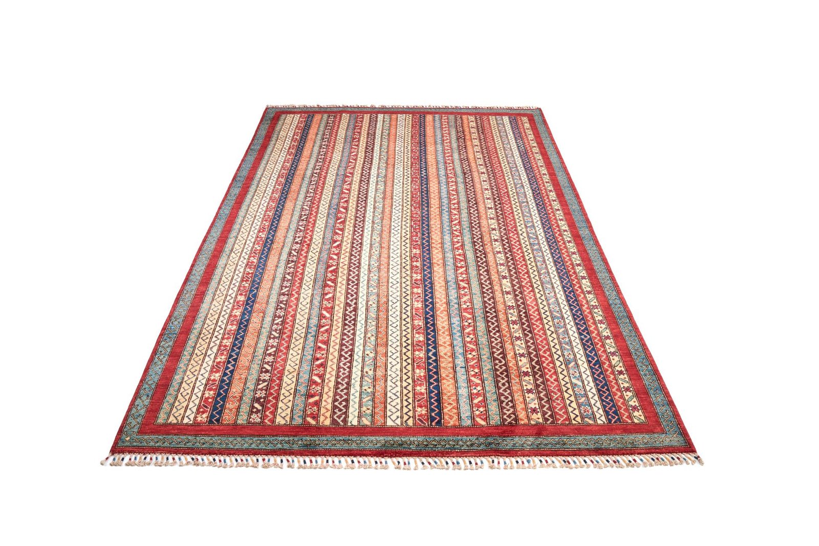 El Dokuma Şal Çok Renkli Yün ÖÇPS1056