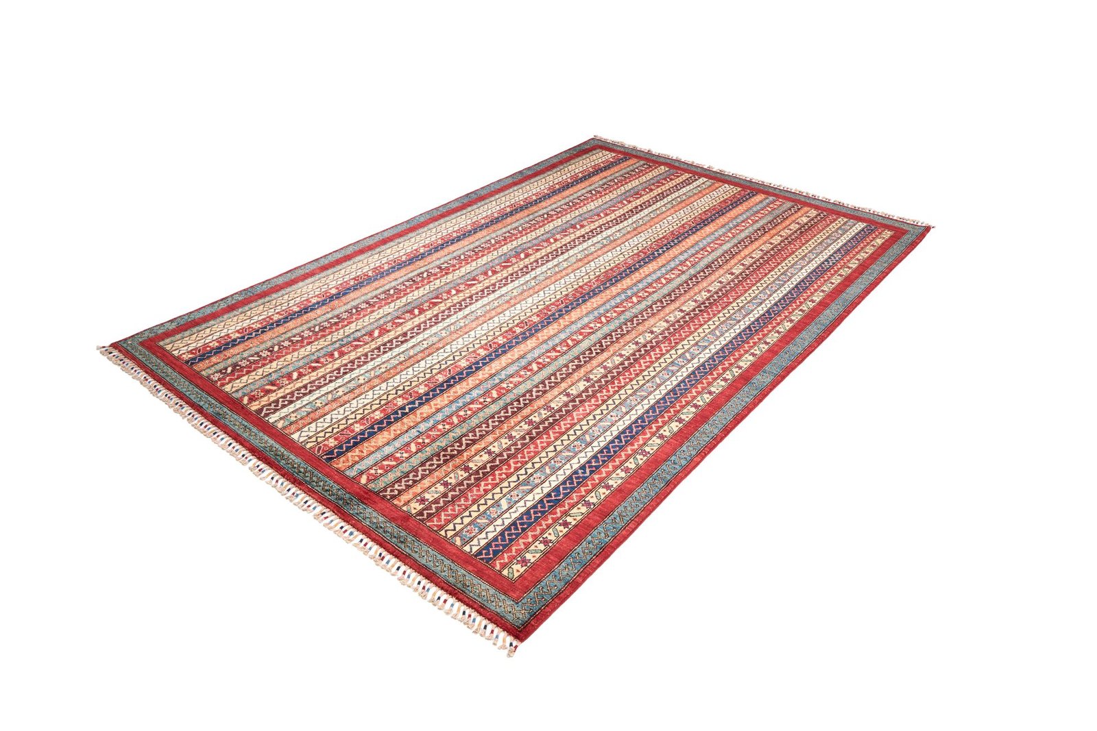 El Dokuma Şal Çok Renkli Yün ÖÇPS1056