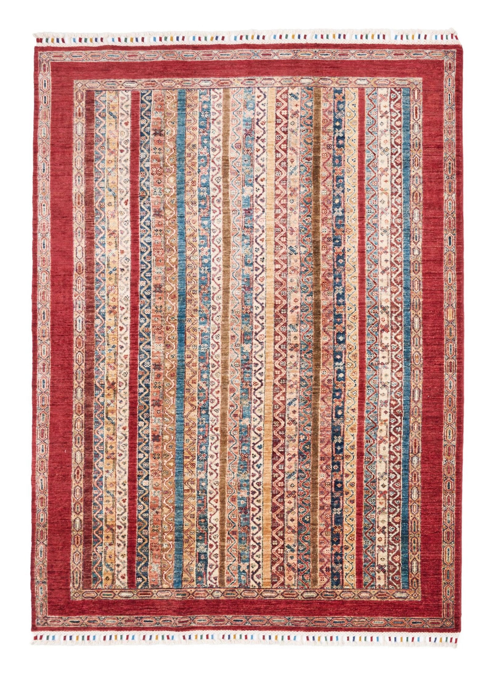 El Dokuma Bahtiyari Kırmızı Yün ÖÇİB1057