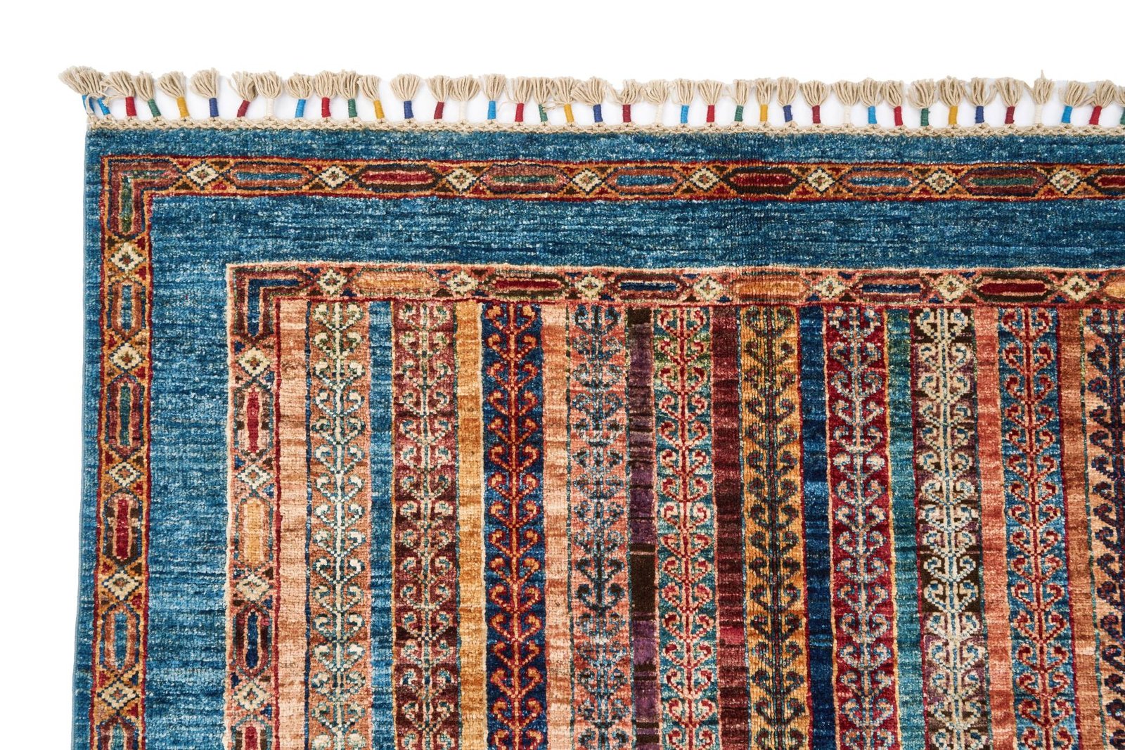 El Dokuma Şal Mavi Yün ÖÇİS1059