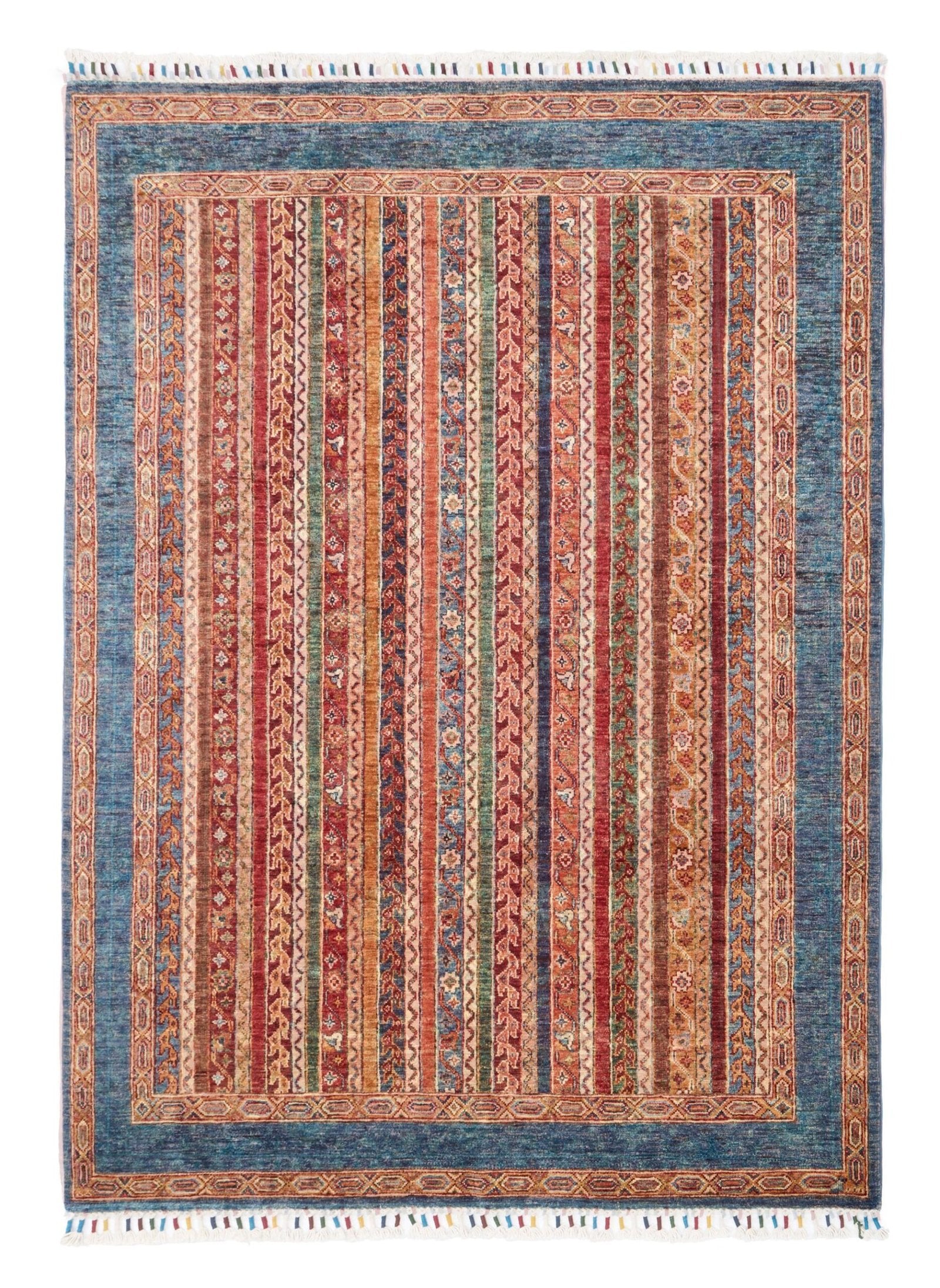 El Dokuma Şal Mavi Yün ÖÇİS1061