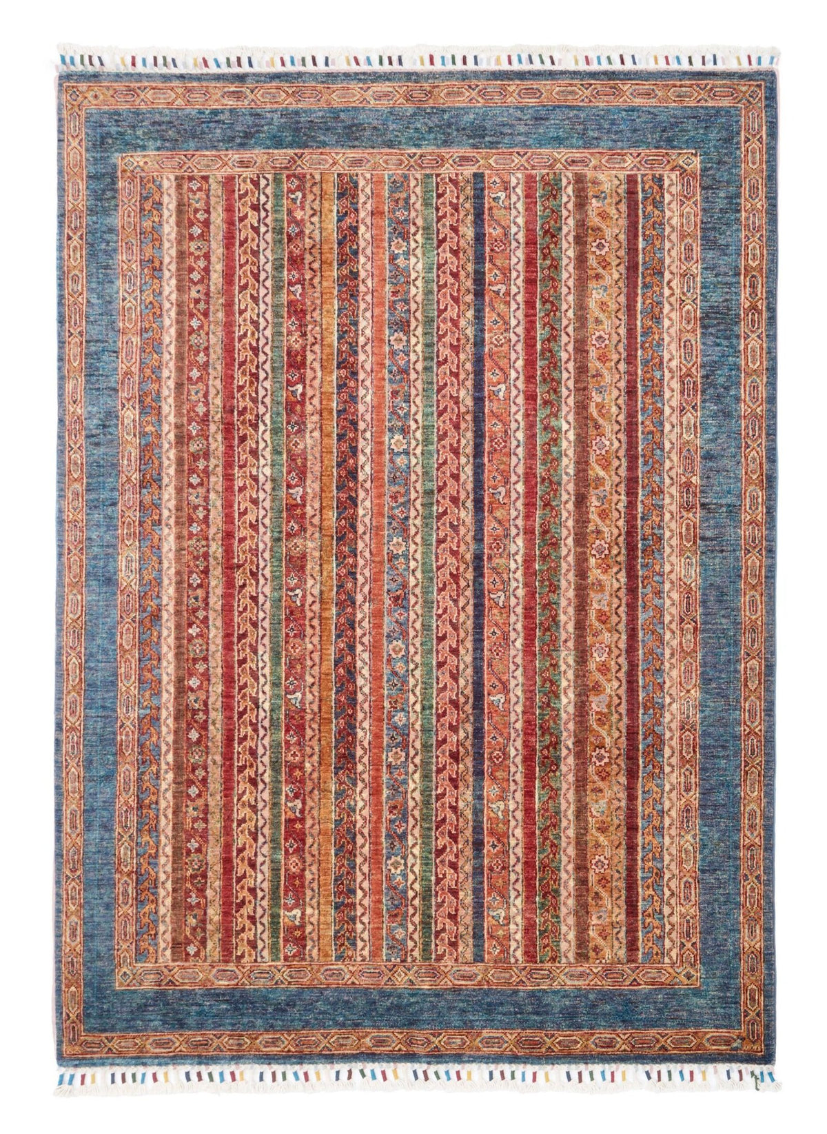 El Dokuma Şal Mavi Yün ÖÇİS1061