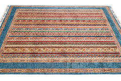 El Dokuma Şal Mavi Yün ÖÇİS1061