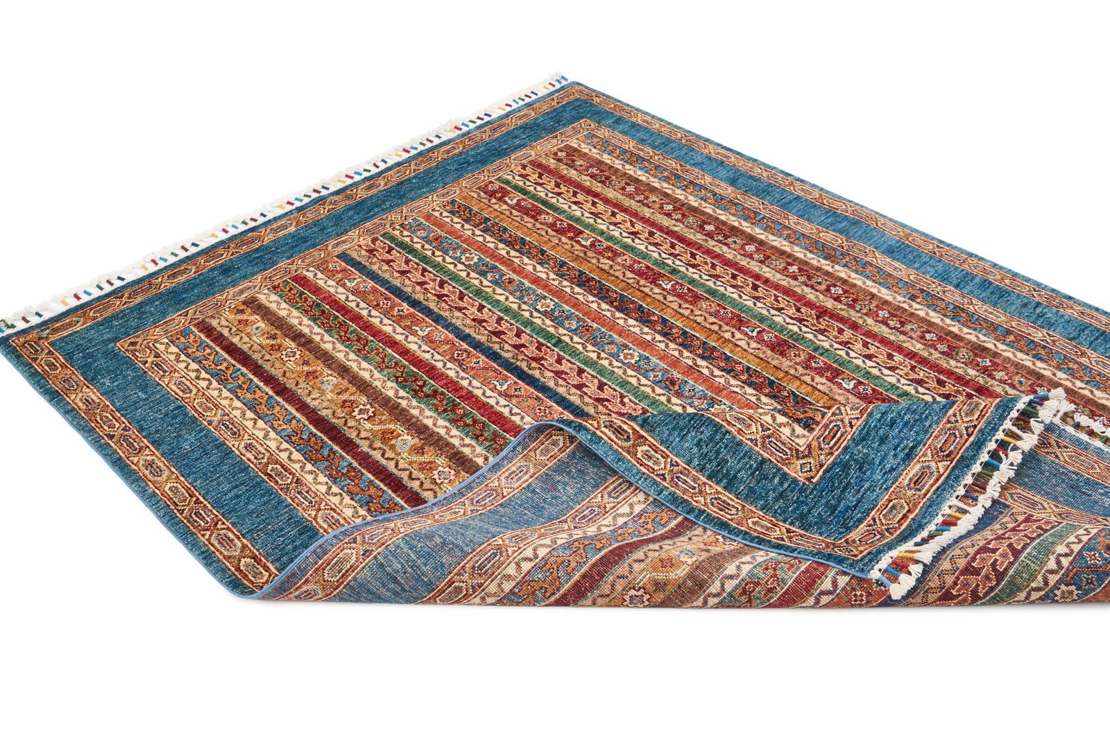 El Dokuma Şal Mavi Yün ÖÇİS1061