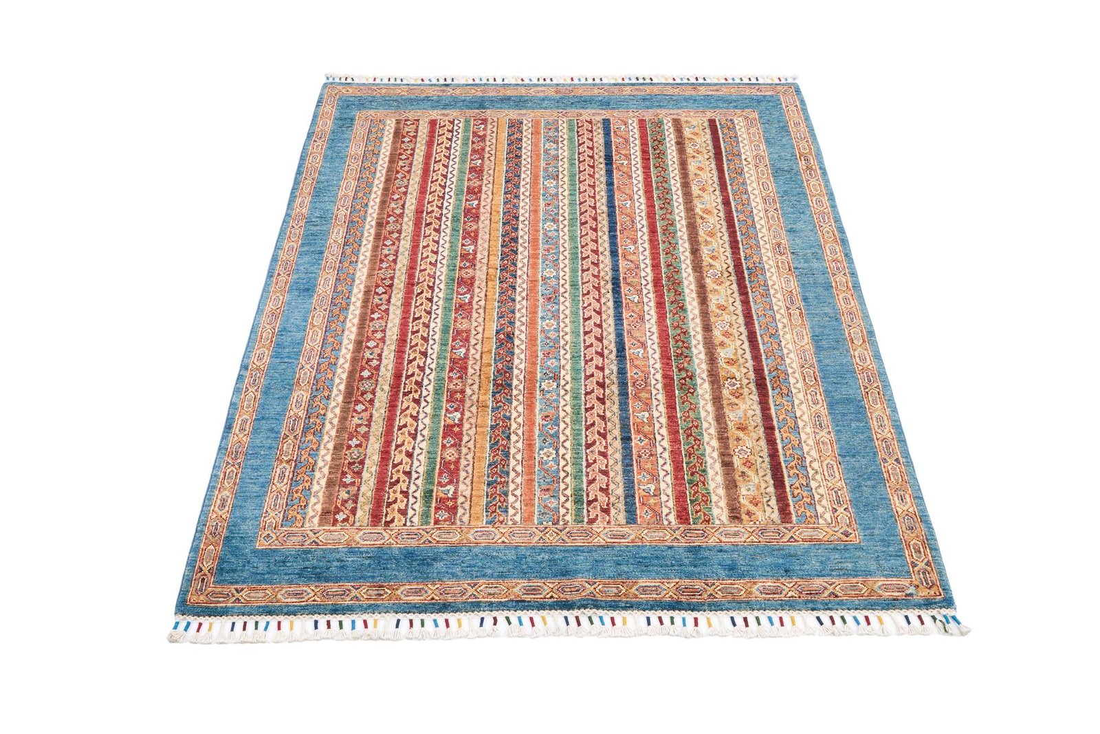 El Dokuma Şal Mavi Yün ÖÇİS1061