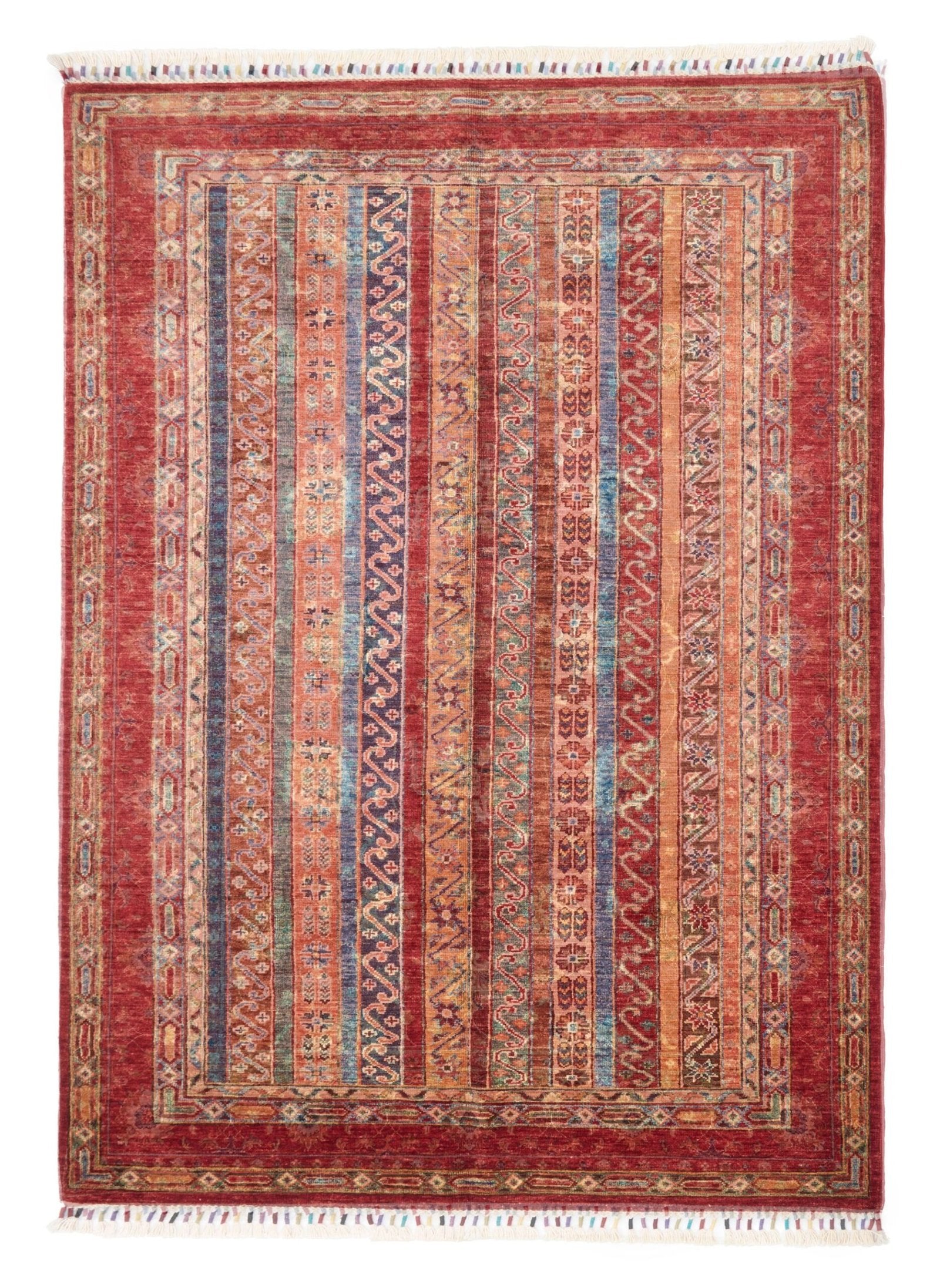 El Dokuma Şal Kırmızı Yün ÖÇİS1062