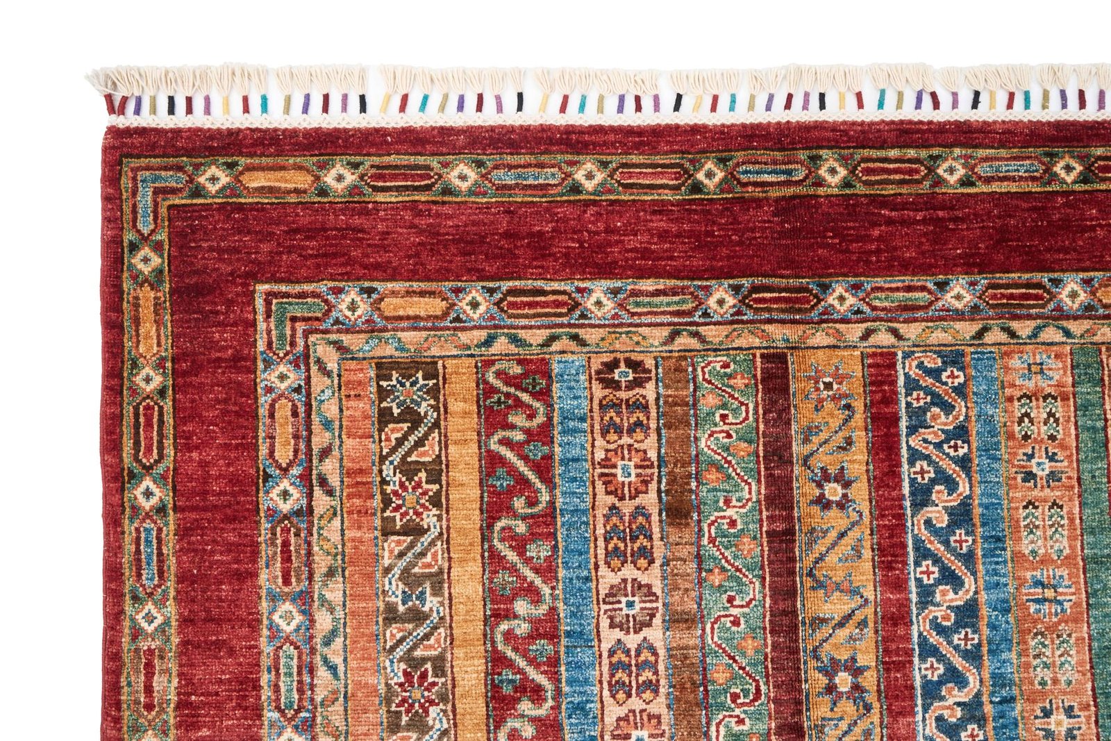 El Dokuma Şal Kırmızı Yün ÖÇİS1062