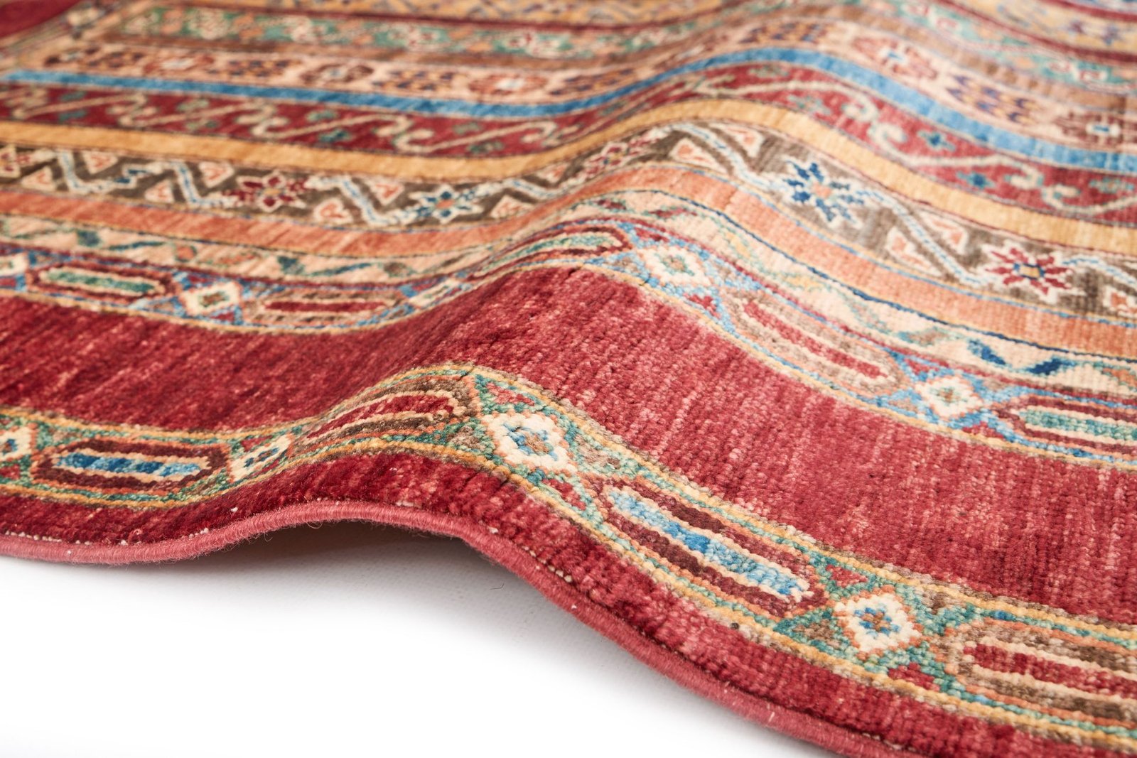 El Dokuma Şal Kırmızı Yün ÖÇİS1062