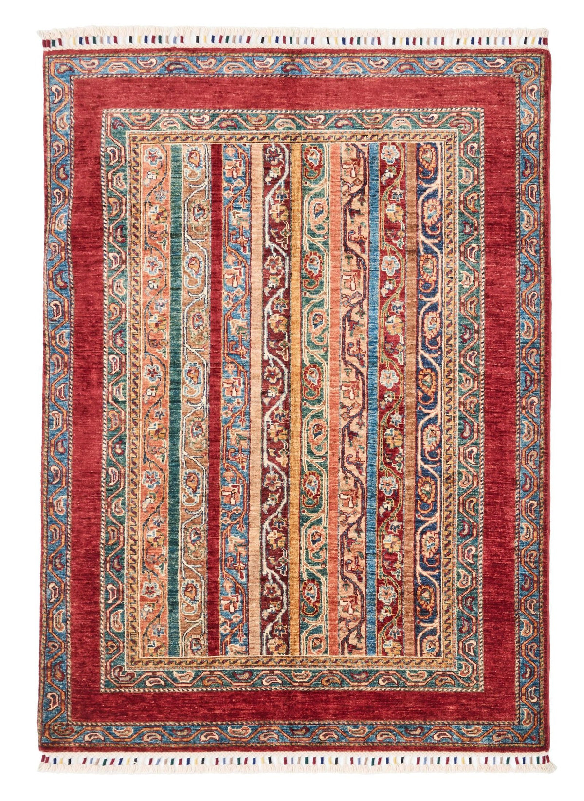 El Dokuma Şal Kırmızı Yün ÖÇİS1065