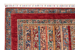 El Dokuma Şal Kırmızı Yün ÖÇİS1065