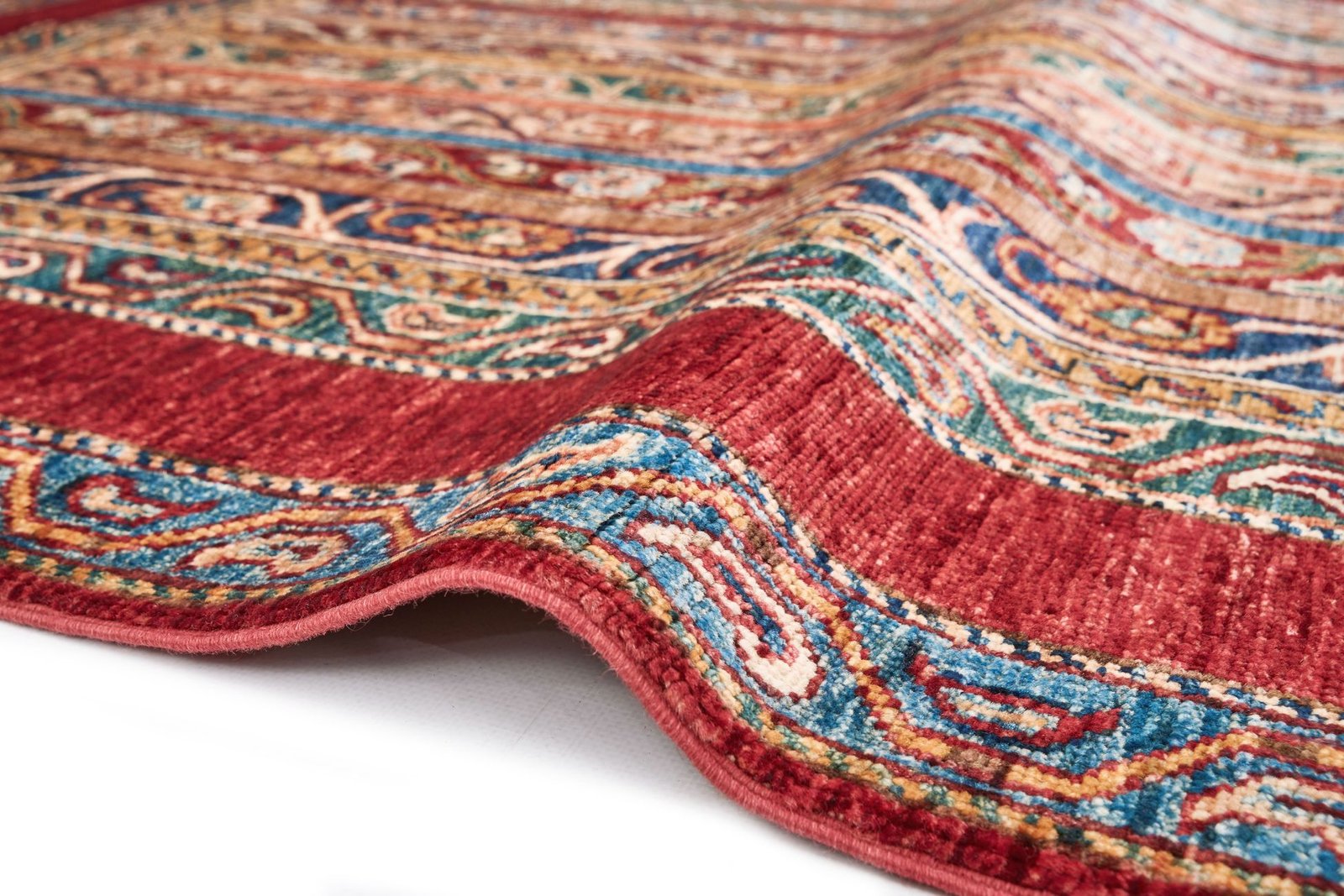 El Dokuma Şal Kırmızı Yün ÖÇİS1065