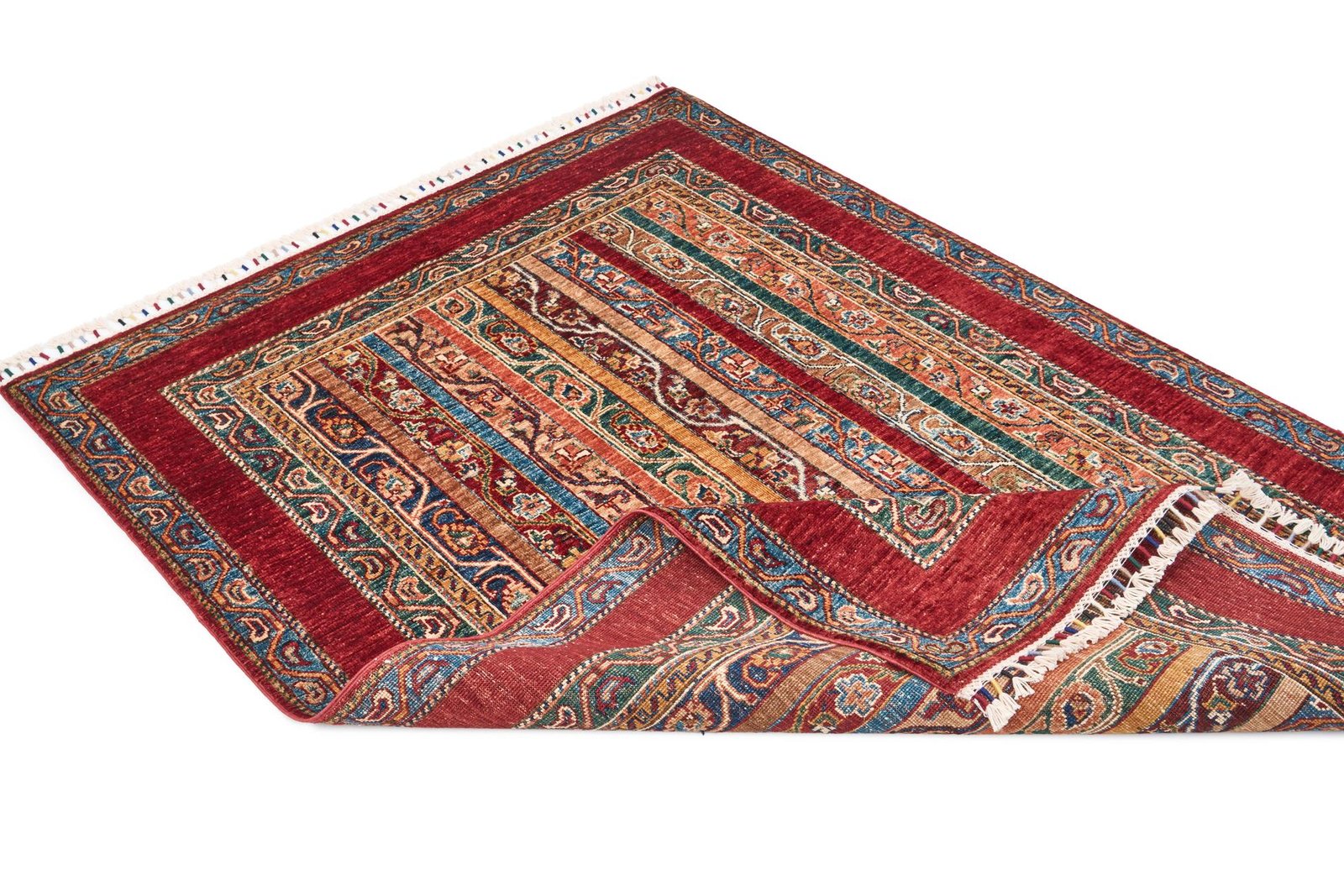 El Dokuma Şal Kırmızı Yün ÖÇİS1065